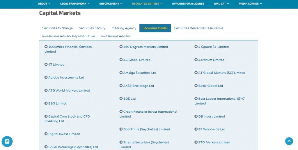 세이셸의 FSA규제 확인하는 방법